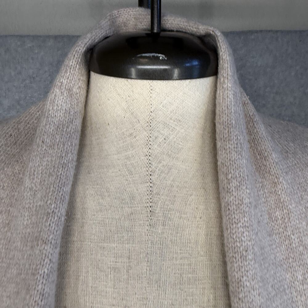Eileen Fisher Tan Open Front Cardigan Sweater Shrug M/L Italian Yarn Boho - Picture 4 of 9